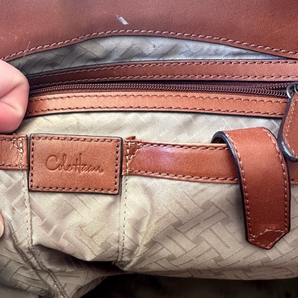 ✨COLE HAAN✨ RARE GENEVIEVE WOVEN LEATHER BAG - Picture 4 of 6